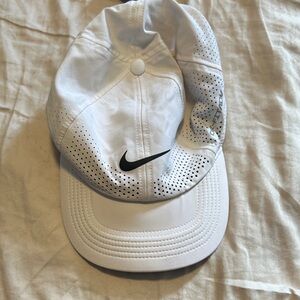 Nike White Perforated Cap